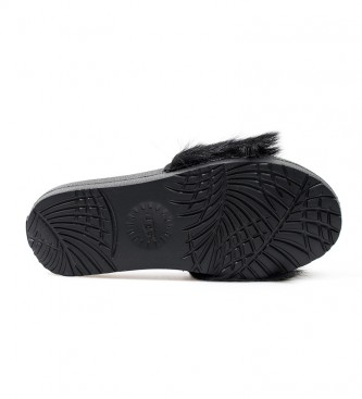 UGG Usnjeni sandali Royale črni