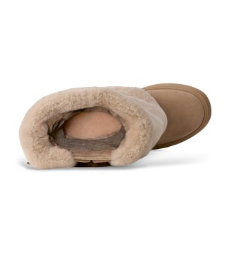 UGG Beige Après City Leather High Boots