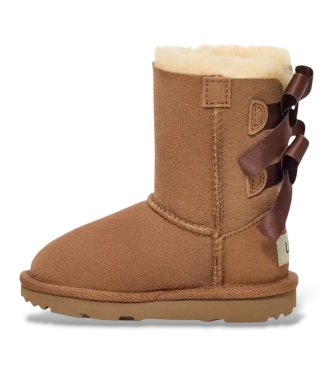 UGG Botas de pele Bailey Bow II castanho