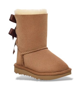 UGG Botas de pele Bailey Bow II castanho