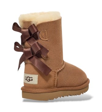 UGG Botas de pele Bailey Bow II castanho