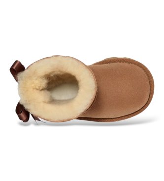 UGG Botas de pele Bailey Bow II castanho