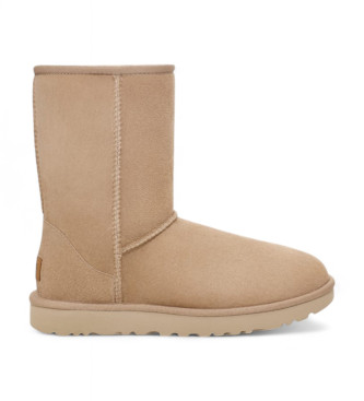 UGG Classic Short II beige leren laarzen