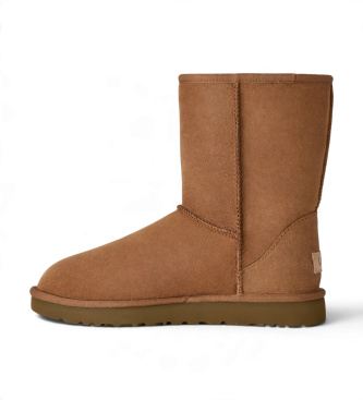 UGG Classic Short II chesnut læderstøvler