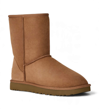 UGG Classic Short II chesnut læderstøvler