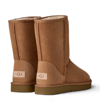 UGG Classic Short II chesnut læderstøvler