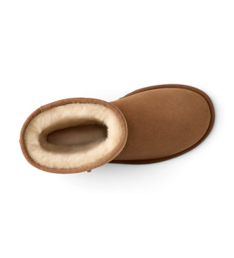 UGG Classic Short II chesnut læderstøvler