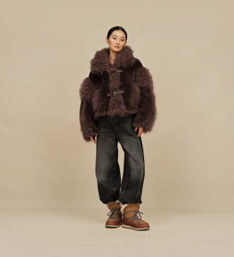UGG Usnjeni škornji Classic Tread Boot rjavi