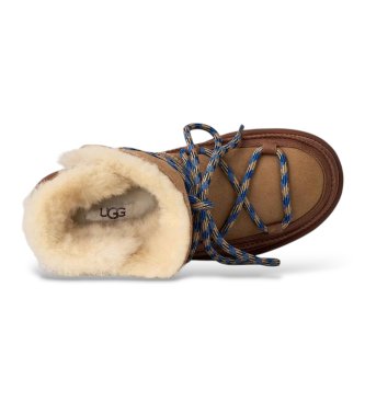 UGG Usnjeni škornji Classic Tread Boot rjavi