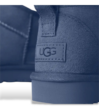 UGG Botas de couro Classic Ultra Mini azul-marinho