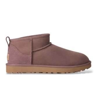 UGG Classic Ultra Mini støvler i skind, muldvarpe