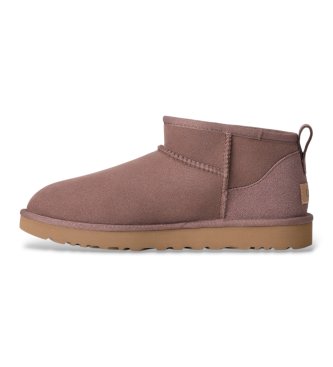 UGG Classic Ultra Mini støvler i skind, muldvarpe