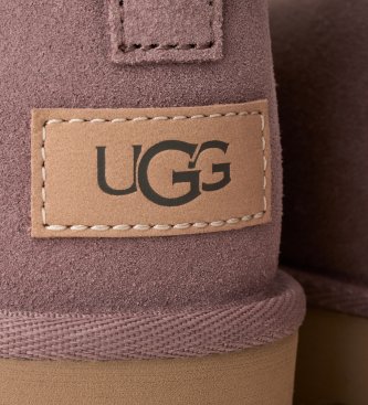 UGG Classic Ultra Mini støvler i skind, muldvarpe