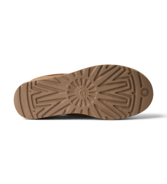 UGG Botas de Pele Classic Ultra Tall castanhas