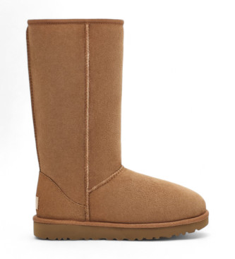 UGG W Classic Tall II brown leather boots