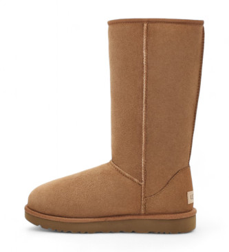 UGG W Classic Tall II brown leather boots