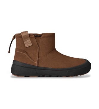 UGG Dark brown Classic Mini Outpost leather boots