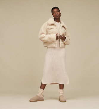 UGG Klasični gležnjarji Micro v bež barvi