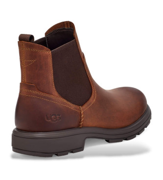 UGG Biltmore Chelsea Leather Ankle Boots castanho