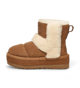 UGG Klassieke Cloudpeak Leren Enkellaarsjes bruin