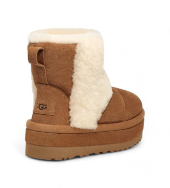 UGG Klasyczne skórzane buty za kostkę Cloudpeak w kolorze brązowym