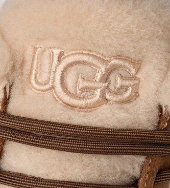 UGG Botines de Piel Classic Heritage Lace-Up marrón