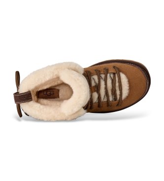 UGG Botins de Pele Classic Heritage Lace-Up castanho