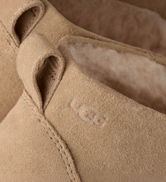UGG Botins de Pele Classic Mini Enwrap bege