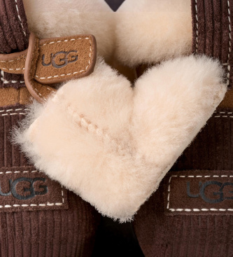 UGG Botines de Piel Classic Mini Heritage marrón