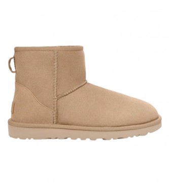 UGG Classic Mini II leather ankle boots sand ESD Store fashion