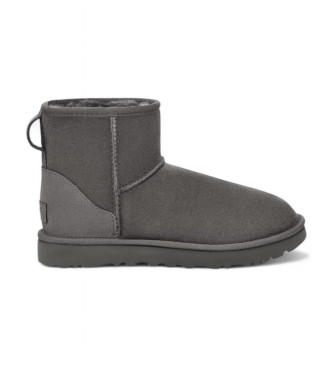 UGG Classic Mini II sivi usnjeni gležnjarji