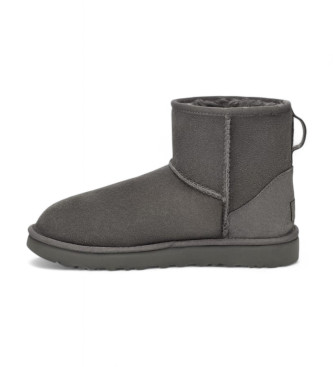 UGG Classic Mini II sivi usnjeni gležnjarji