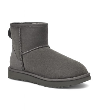 UGG Classic Mini II sivi usnjeni gležnjarji