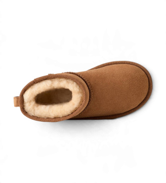 UGG Stivaletti bambino Classic Mini II in pelle marrone