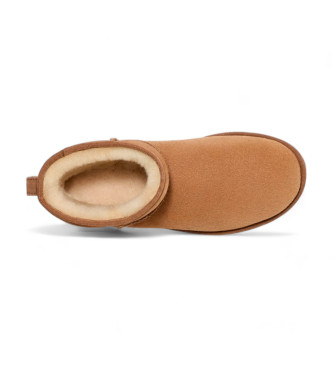 UGG Botines de Piel Classic Mini marrn