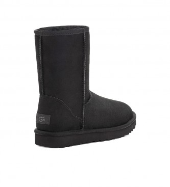 UGG Classic Short II leather boots black