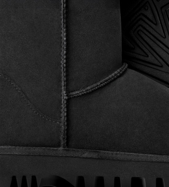 UGG Stivaletti Classic Short II in pelle nera
