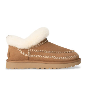 UGG Klassische Ultra Mini Alpine Lederstiefel Braun