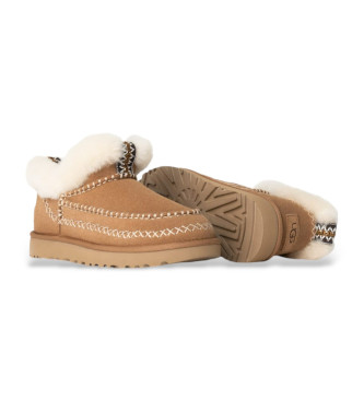 UGG Stivaletti marroni classici in pelle ultra mini alpina