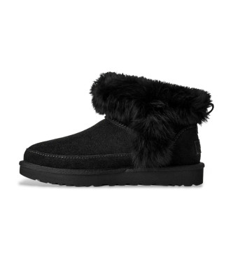 UGG Botines de Piel Classic Ultra Mini Chalet negro