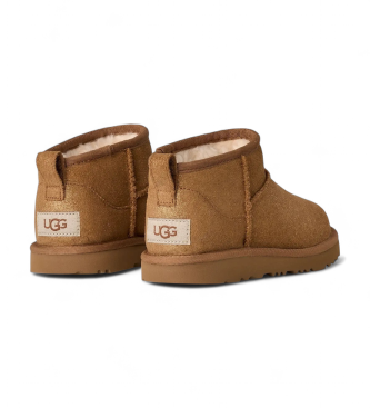 UGG Stivaletti classici Ultra Mini Dazzle in pelle marrone