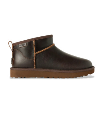 UGG Stivaletti classici Ultra Mini in pelle marrone