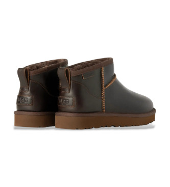 UGG Stivaletti classici Ultra Mini in pelle marrone