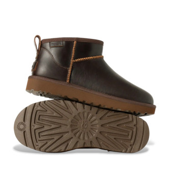 UGG Stivaletti classici Ultra Mini in pelle marrone