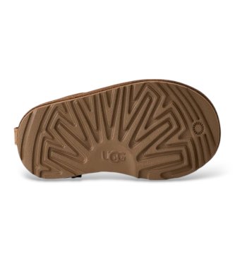 UGG Brune Classic Ultra Mini læderstøvletter