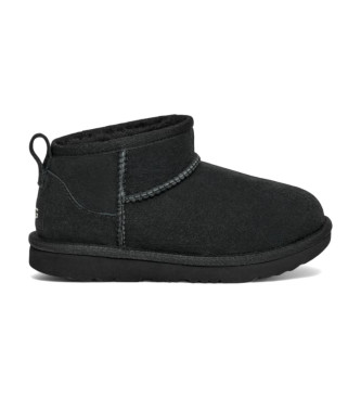 UGG Classic Ultra Mini Leather Booties noir