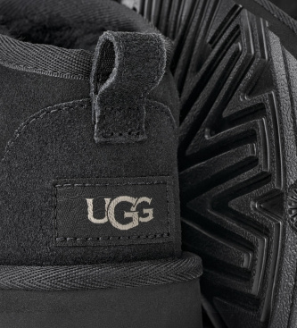 UGG Classic Ultra Mini Leather Booties black