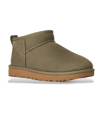 UGG Klassische Ultra Mini Lederstiefeletten grn