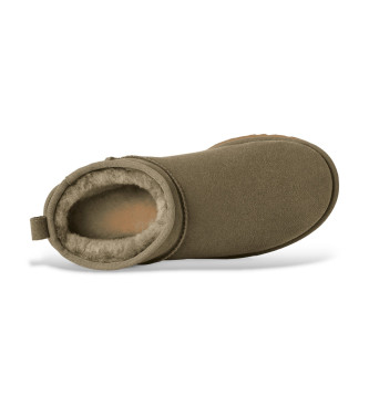 UGG Klassische Ultra Mini Lederstiefeletten grn