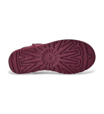 UGG Klassische Ultra Mini Lederstiefeletten lila